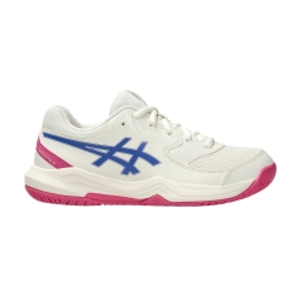 ASICS Gel Dedicate 8 GS Bambini - Cream/Dark Cobalt