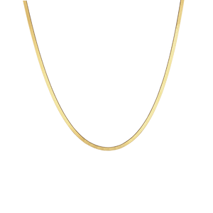 Slim Herringbone Waterproof Necklace (19")
