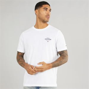 Tommy Hilfiger Mens Monotype All America T-Shirt White