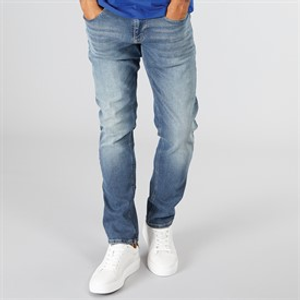 Tommy Jeans Mens Scanton Slim Jeans Denim Dark
