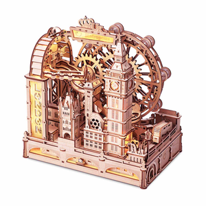 ROKR Marble Travel • London Marble Run Wooden 3D Puzzle EGB01