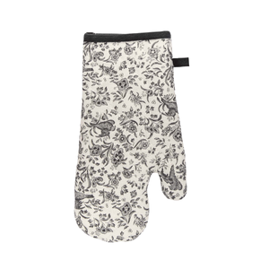 Regal Peacock Single Oven Glove, Charcoal/White