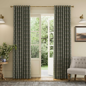 Chamomile Lined Curtains, Olive