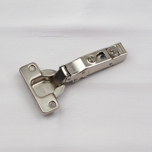 Soft Close Nickel Cabinet Hinges & Plates: 155 Degree 110 Degree - 110° Soft Close Hinge