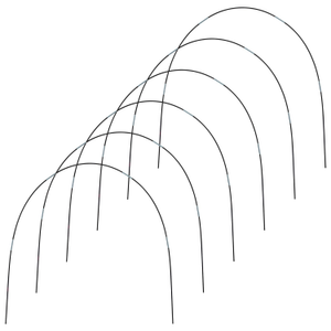 Woodside Greenhouse Tunnel Hoops Kit – 30 Poles, Joints & Clips for Plant Protection