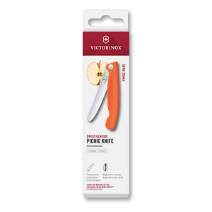 Victorinox Swiss Classic Orange 11cm Serrated Picnic Knife