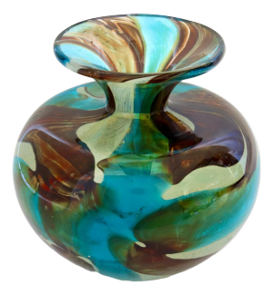 Midcentury Art Glass Flower Vase