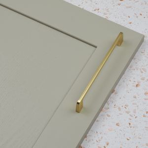 160mm Brushed Brass Squared D Bar Handle
