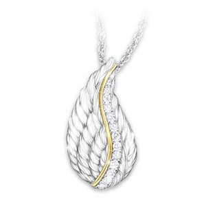 Genuine Topaz Always By My Side Remembrance Pendant Necklace