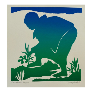 Mary Goslen Gardener Serigraph
