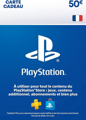PlayStation Store Carte Cadeau 50€ | PSN Compte Français