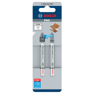 Bosch PRO Laminate clean T101BIF Jigsaw Blade, 83 mm, 2 pcs | 2608655091