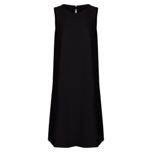 Echo Viscose Midi Dress With Pockets – Black (M)