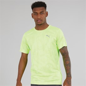 Puma Mens Train All Day Camo Speed Brights T-Shirt Fizzy Apple