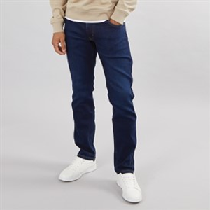 Wrangler Mens Greensboro Regular Straight Fit Jeans Cosmic Blue