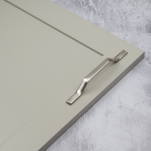 Brushed Nickel D Bar Cabinet Handle with 160 & 192mm Hole Centres