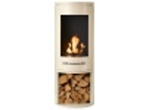 Sureflame Barilo Bio Ethanol Stove with Log Storage in Cream
