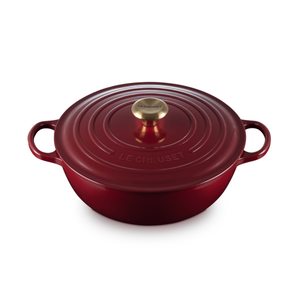 Le Creuset 21114289490441 Signature Cast Iron 28cm Pot - Garnet