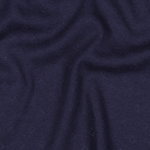 Tissu jersey maille pointelle - Bleu marine