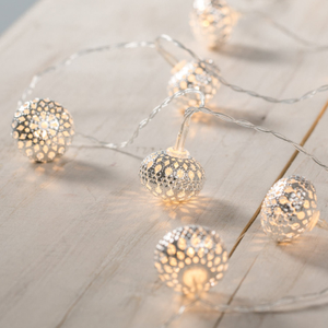 10 Silver Mini Maroq Battery Fairy Lights