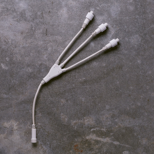 Pro Connect White 3 Way Connector