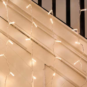 Core Connect 2m x 1m 96 Warm White Connectable Curtain Lights Clear Cable