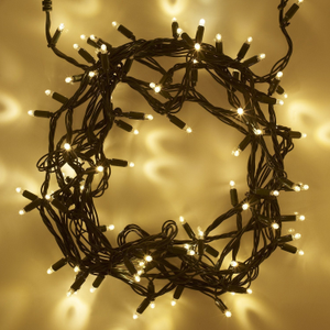 Core Connect 20m 200 Warm White Connectable Fairy Lights Green Cable
