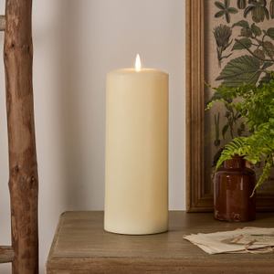 TruGlow® Ivory LED Chapel Candle 25cm With Remote Control