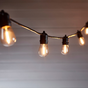 Ultimate Connect Warm White Festoon Lights Black Cable