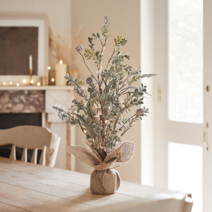 63cm White Berry Mini Christmas Tree Micro Light Bundle