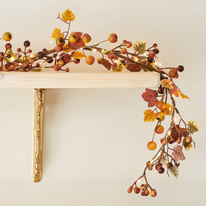 1.5m Pre Lit Berry Autumn Garland