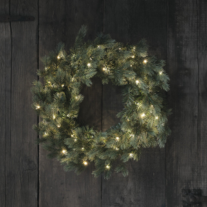 50cm Dual Colour Micro LED Christmas Wreath