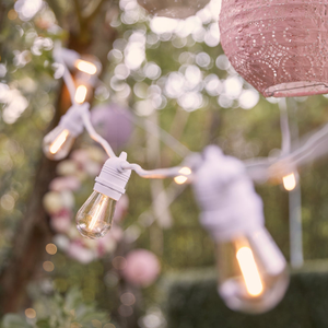 Ultimate Connect 50m 100 Warm White Festoon Lights White Cable