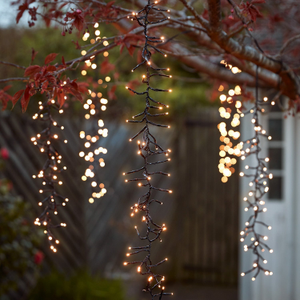 6 Warm White Cascading LED Cluster Lights