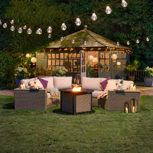 The Barra Fire Pit Sofa Set