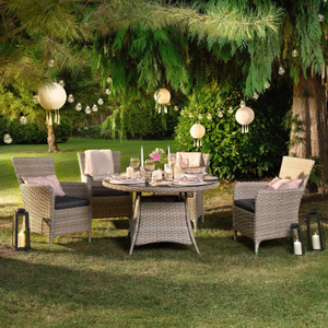 The Rathlin 4-Seater Round Dining Set
