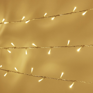 Guirlande Lumineuse Essential Connect 50m 500 LED Blanc Chaud Câble Transparent Raccordable