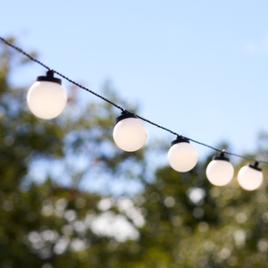 Guirlande Guinguette Festival 30 Ampoules à LED Blanc Chaud