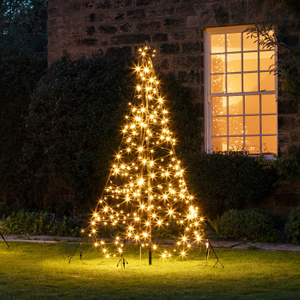 2m Fairybell LED Baum Weihnachtsdeko außen