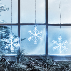 Flocons de Neige Stockholm Lumineux pour Fenêtres