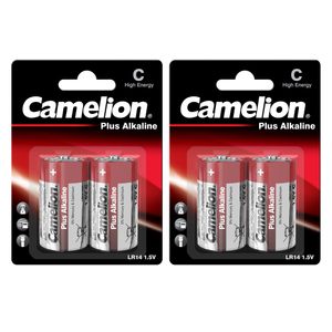 4 Piles Alcalines de Type C