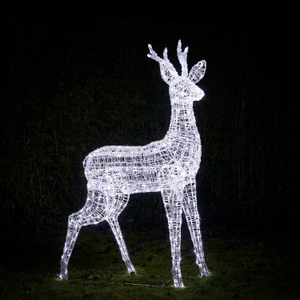 Grand Renne de Noël Swinsty de 1,6 m à LED Bicolores