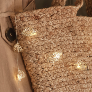 Guirlande Micro LED à 20 Feuilles Filigranes Argentées