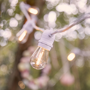 Ultimate Connect 10m 20er LED Lichterkette Glühbirnen warmweiß koppelbar weißes Kabel