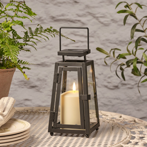 Petite Lanterne Solaire Porto avec Bougie TruGlow®