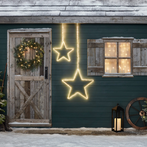 LED Stern Duo Weihnachtsbeleuchtung außen