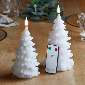 TruGlow® LED Kerzen Echtwachs Duo Weihnachtsbäume