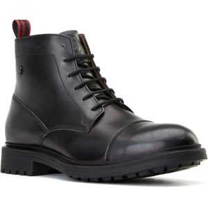 Base London Boulton Leather Men's Black Ankle Boots