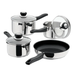 Judge Vista 4 Piece Draining Cookware Set with Frying Pan
