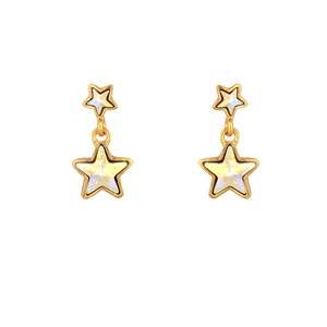 Dainty Double Star Earrings